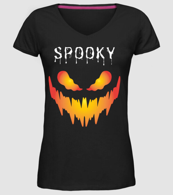 Spooky minta fekete pólón