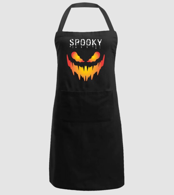 Spooky  minta fekete pólón