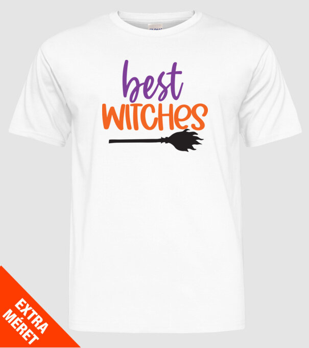 Best Witches minta fehér pólón