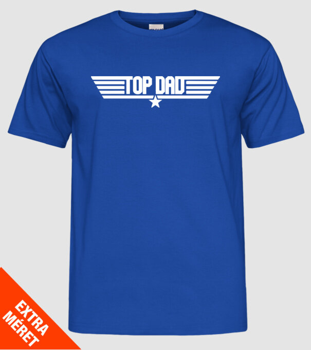 Top Dad  minta királykék pólón