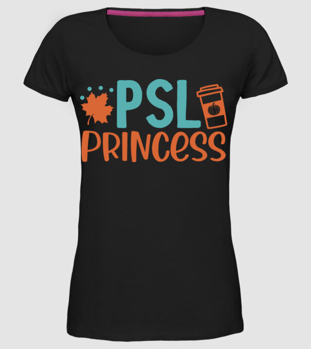 Psl princess minta fekete pólón