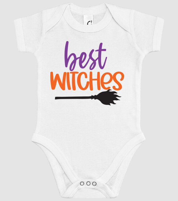 Best Witches  minta fehér pólón