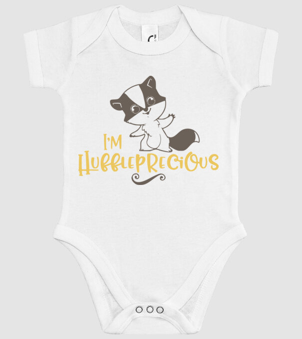 Huffleprecious minta fehér pólón
