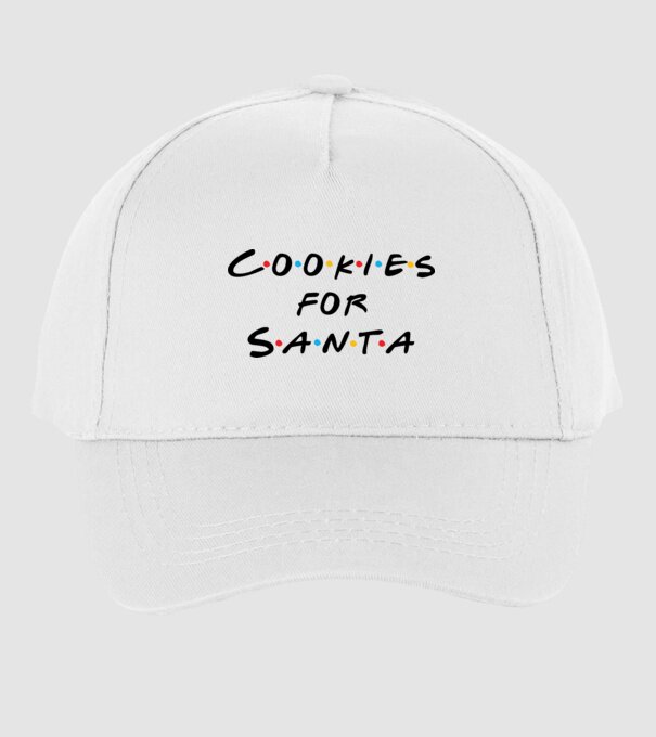 COOKIES FOR SANTA minta fehér pólón