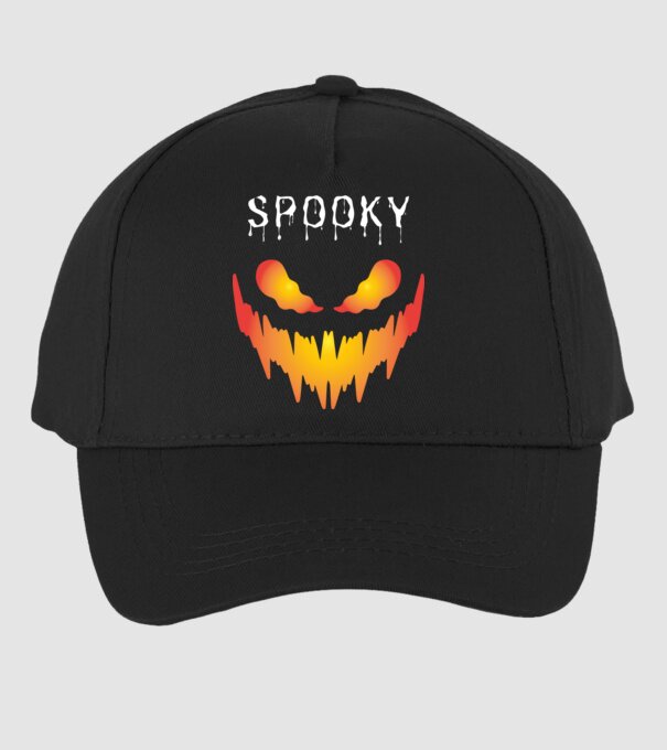 Spooky  minta fekete pólón