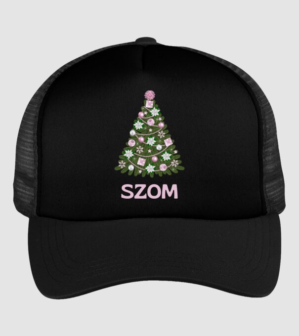Fszom csajos minta fekete pólón