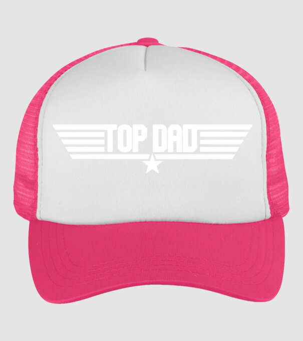 Top Dad  minta neonpink pólón