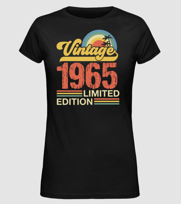 Vintage Years Limited Edition 1965 minta fekete pólón