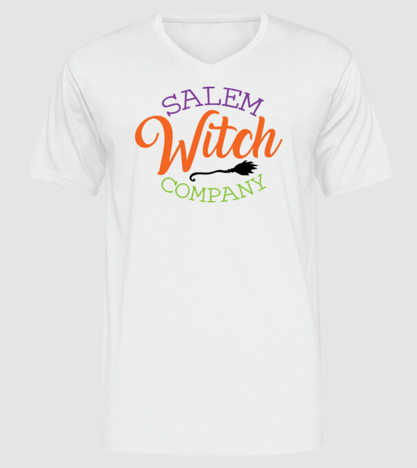 Salem Witch Company minta fehér pólón