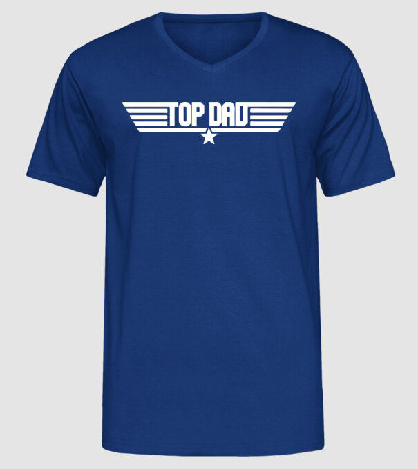 Top Dad  minta királykék pólón