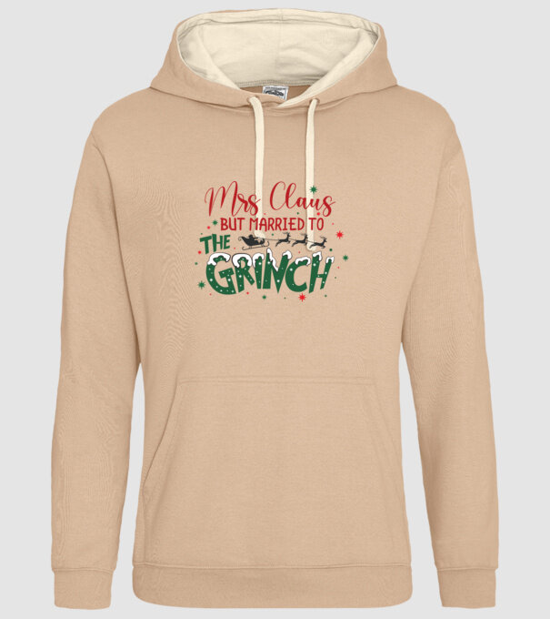 Married to the Grinch  minta homokszín pólón