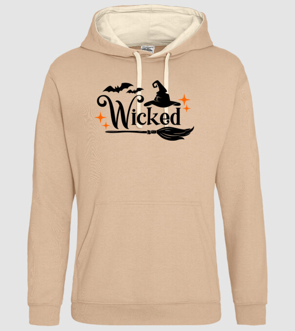 WICKED minta homokszín pólón