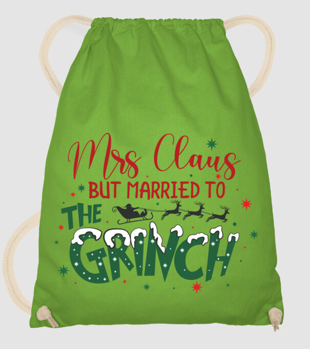 Married to the Grinch minta almazöld pólón
