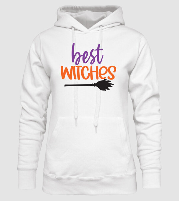 Best Witches minta fehér pólón