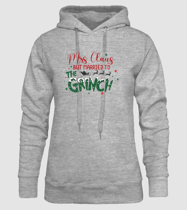 Married to the Grinch  minta szürke pólón