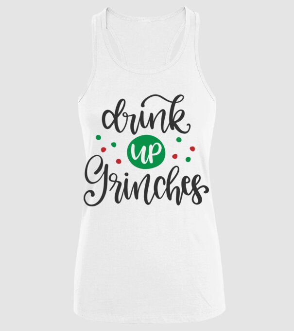 Drink up grinches  minta fehér pólón