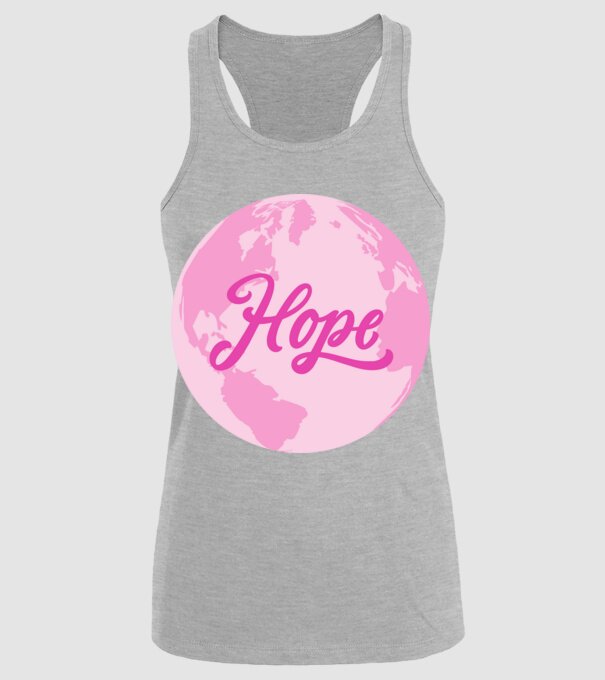 Hope minta szürke pólón