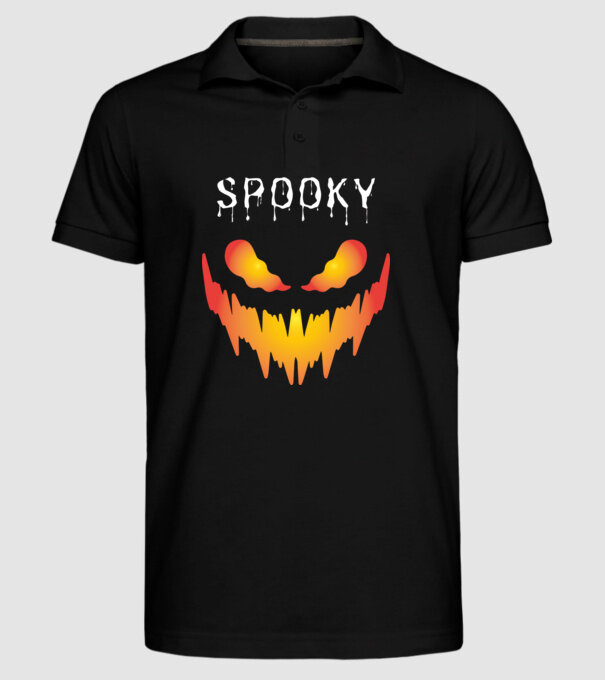 Spooky minta fekete pólón