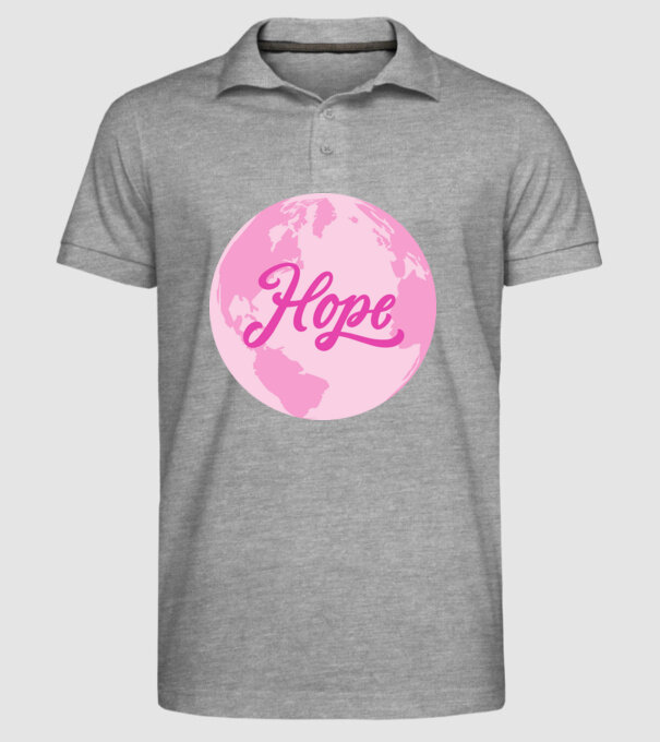 Hope minta szürke pólón