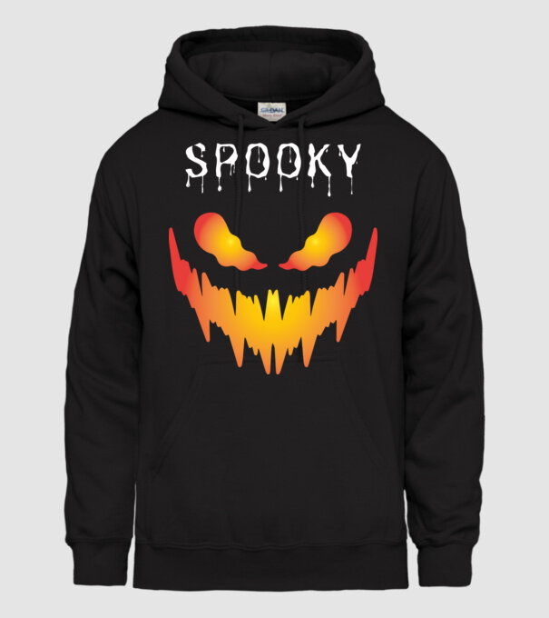 Spooky minta fekete pólón