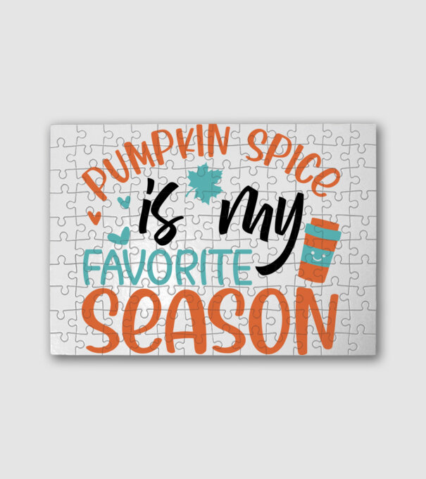 Pumpkin spice is my favorite season minta fehér pólón