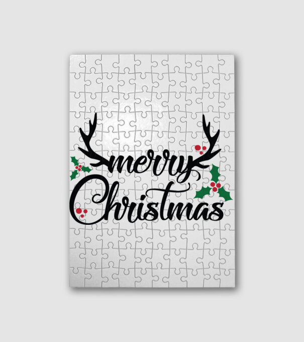 Merry deermas minta fehér pólón