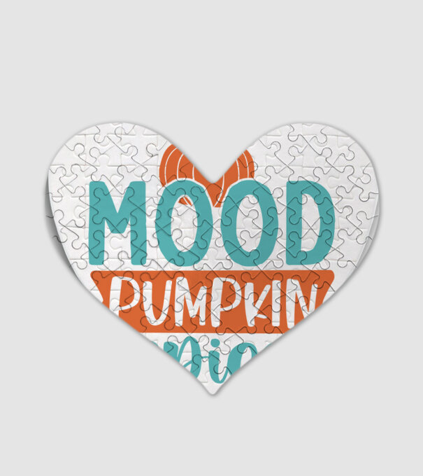 Mood pumpkin spice minta fehér pólón