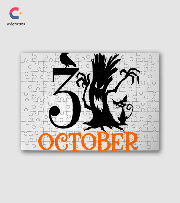 31ST OCTOBER CROW minta fehér pólón