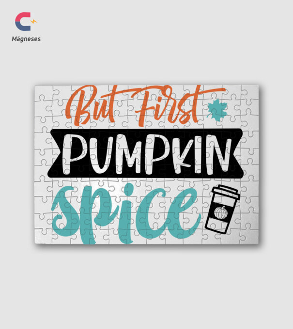 But first pumpkin spice minta fehér pólón