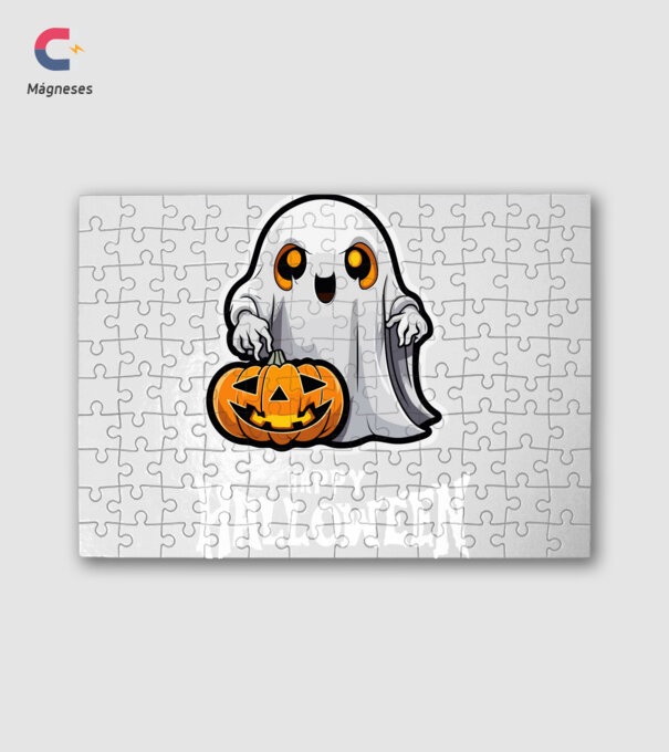 Happy Halloween minta fehér pólón