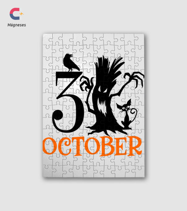31ST OCTOBER CROW minta fehér pólón