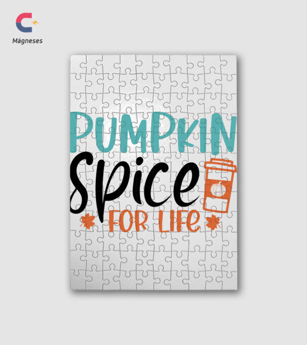 Pumpkin spice for life minta fehér pólón
