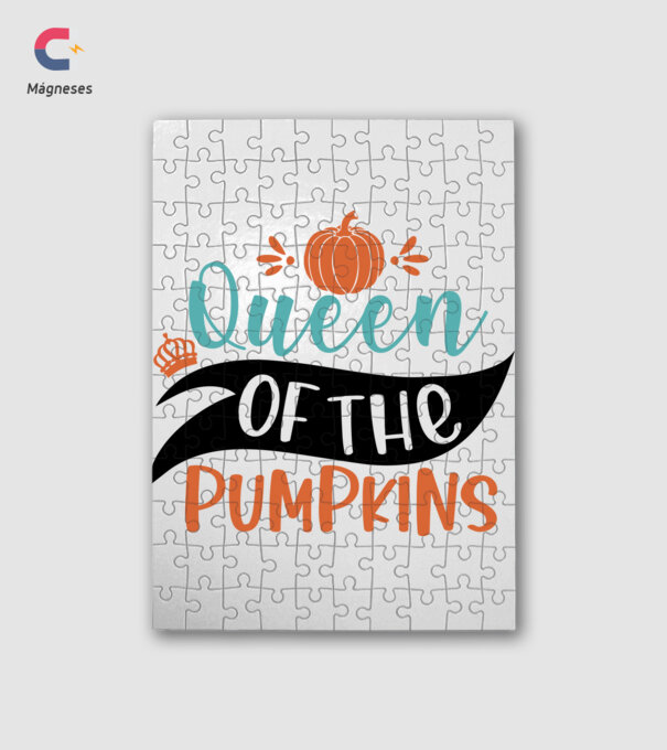 Queen of the pumpkins minta fehér pólón