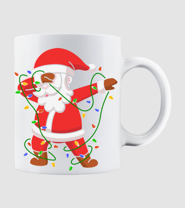 Dubbing Santa minta fehér pólón