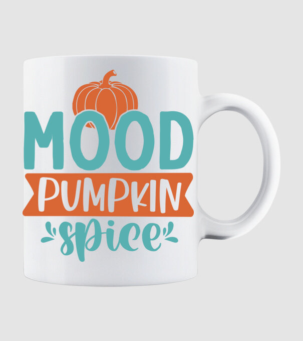 Mood pumpkin spice minta fehér pólón