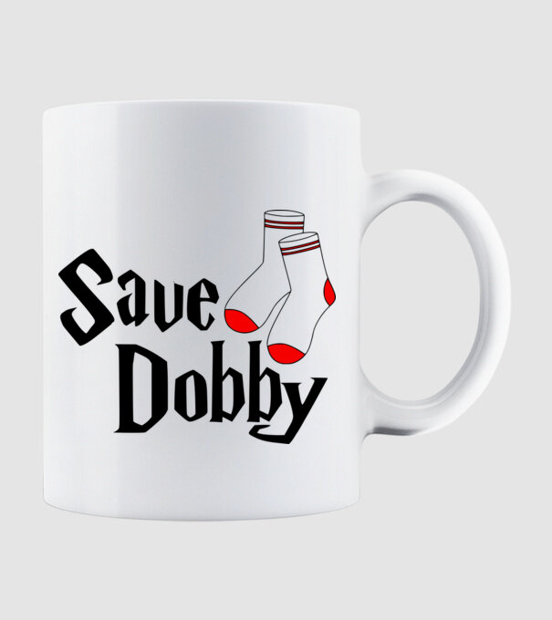 Save Dobby minta fehér pólón