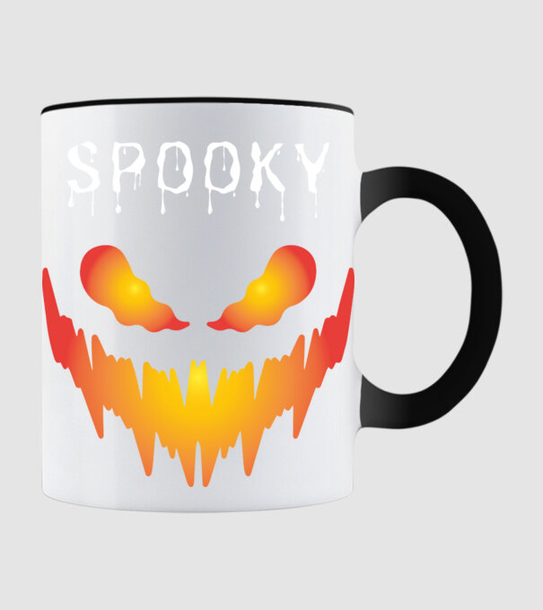 Spooky  minta fekete pólón