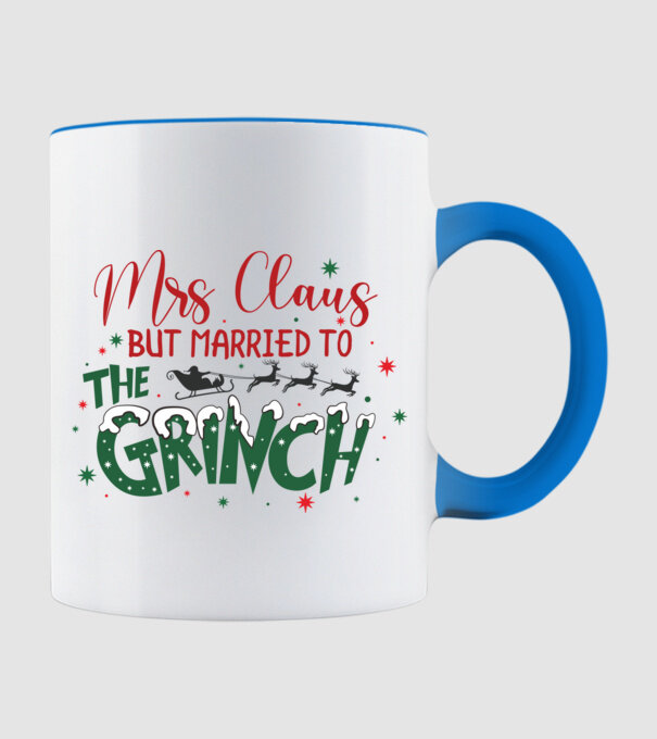 Married to the Grinch minta világoskék pólón