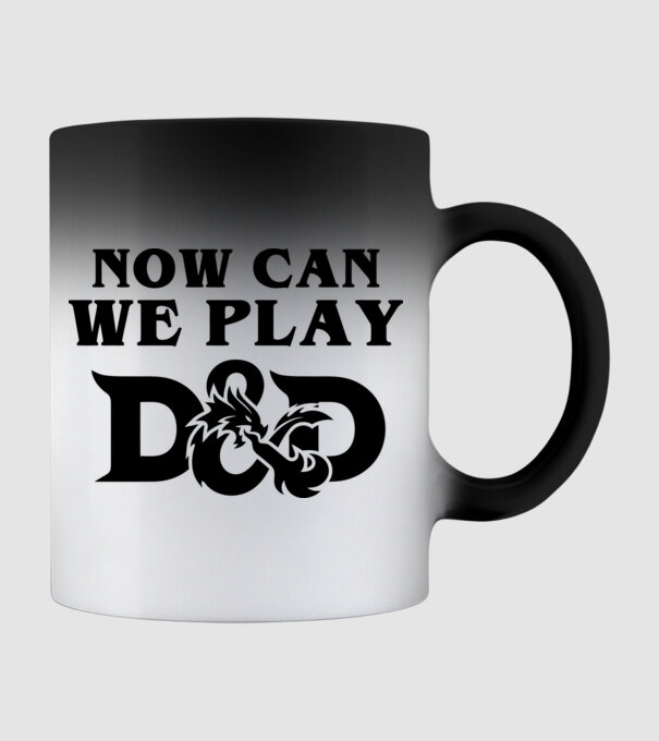 Dungeons and Dragons minta fekete pólón