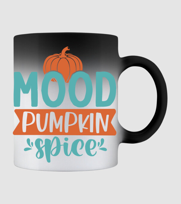 Mood pumpkin spice minta fekete pólón