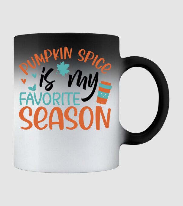 Pumpkin spice is my favorite season minta fekete pólón