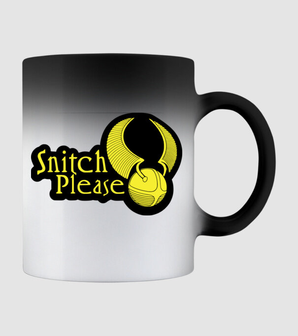 snitch please minta fekete pólón