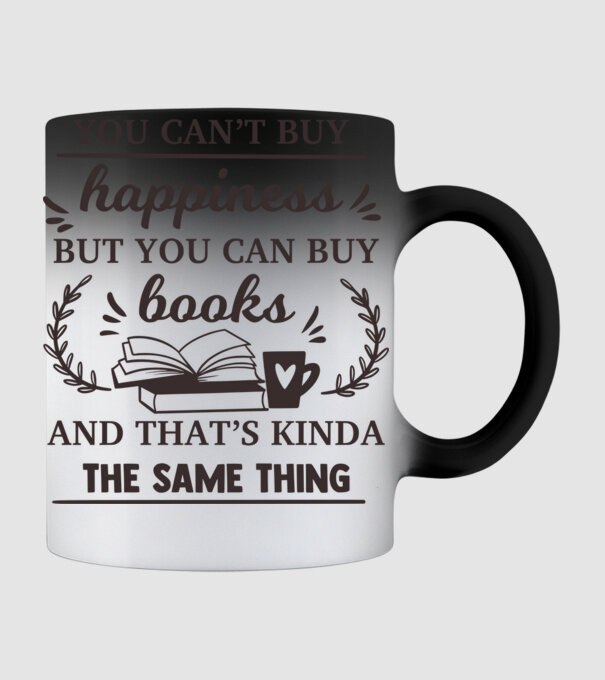 You cant buy happiness but  minta fekete pólón