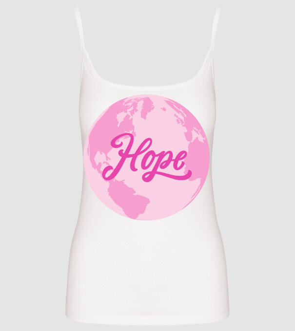 Hope minta fehér pólón