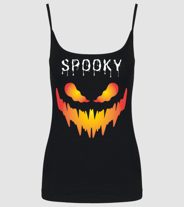 Spooky  minta fekete pólón