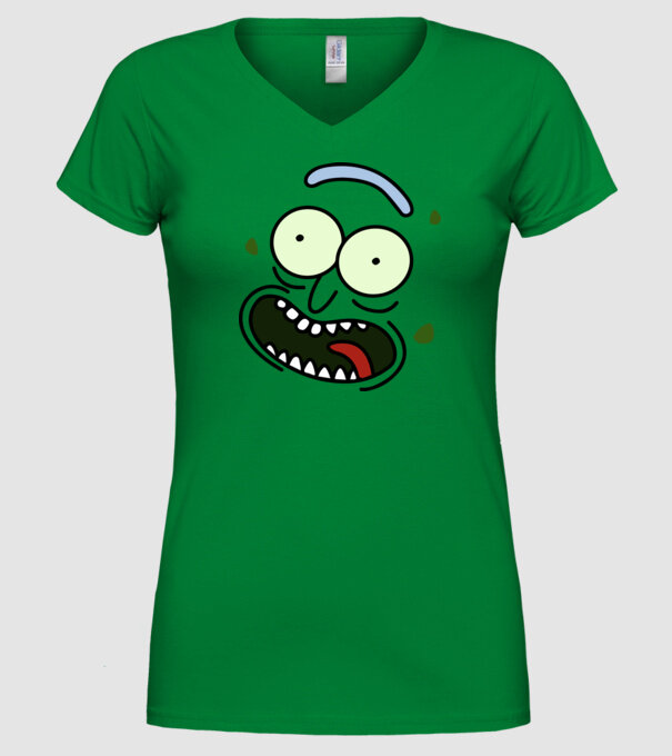 Pickle Rick minta zöld pólón
