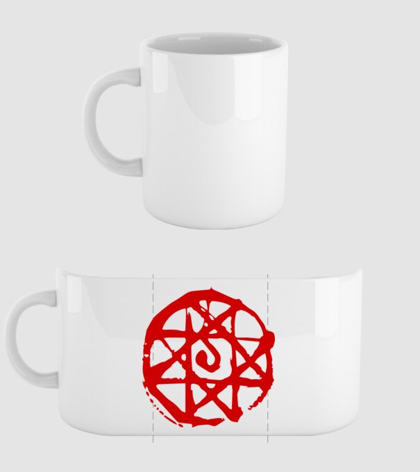 Fullmetal Alchemist Alphonse logo minta fehér pólón