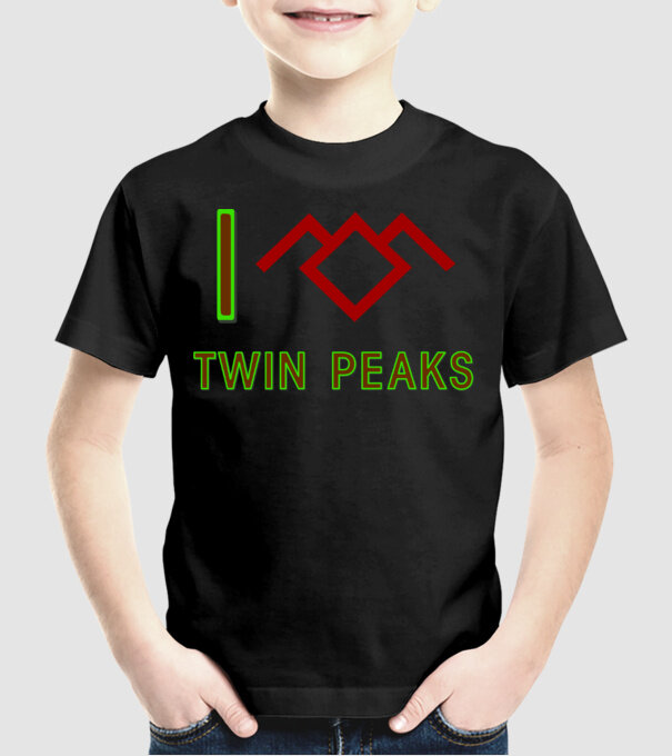 I Love Twin Peaks minta fekete pólón