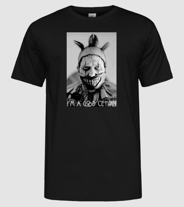 AHS Twisty minta fekete pólón
