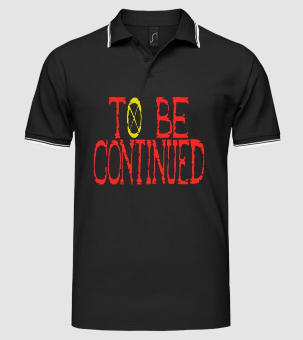 To Be Continued - One Piece minta fekete pólón